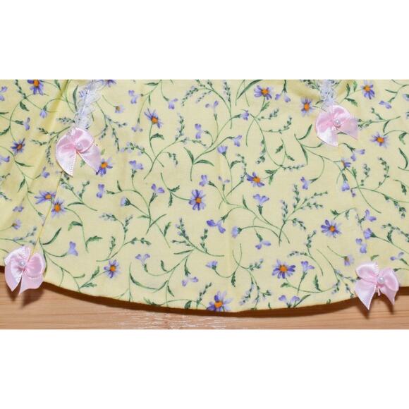 BJD 1/3 Volks Super Dollfie SD16 Girl Yellow Floral Dress Gown Hat Lot - Picture 9 of 9